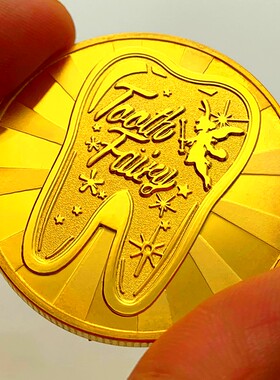 仙子镀金天使硬币鼓励金币纪念币
