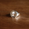 SUPERTOFU Lucky Horseshoe Ring Lucky Ring Retro Atmosphere 925 Sterling Silver Wear Accessories