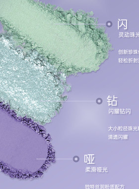 ucanbe15色树妖眼影盘紫色系黑色金色珠光爆闪截断玩妆彩妆烟熏妆