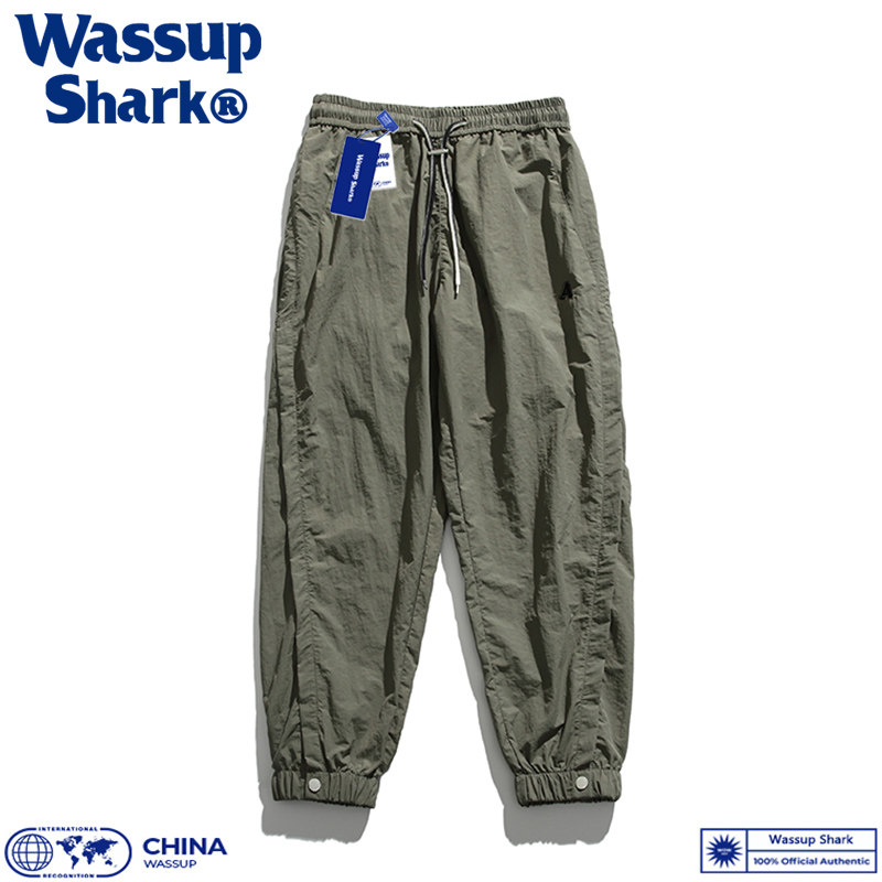 Wassup Shark山系冰丝速干裤男薄款夏季宽松裤子休闲长裤运动裤潮,淘宝优惠券,粉丝福利购,淘宝优惠卷