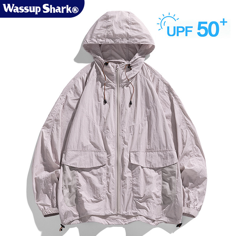 Wassup Shark防晒衣外套男女夏季冰丝薄款防紫外线户外骑行防晒服,淘宝优惠券,粉丝福利购,淘宝优惠卷