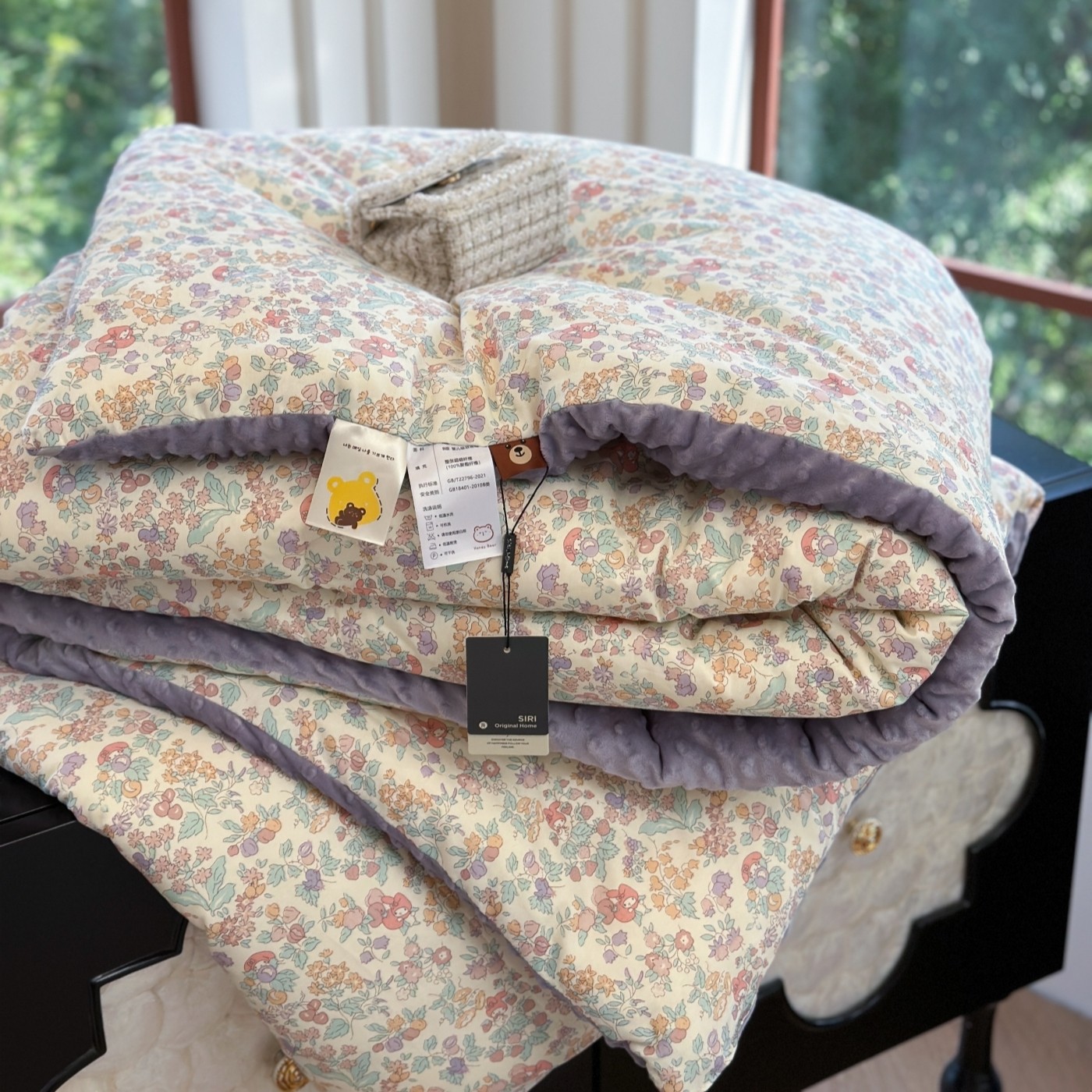 韩国全棉豆豆被子可机洗小碎花纯棉春秋被加厚保暖冬被暖气房被子,淘宝优惠券,粉丝福利购,淘宝优惠卷