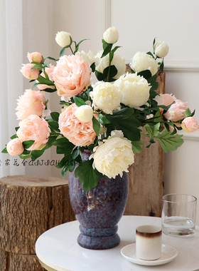 欧式油画客厅玫瑰婚庆装饰花