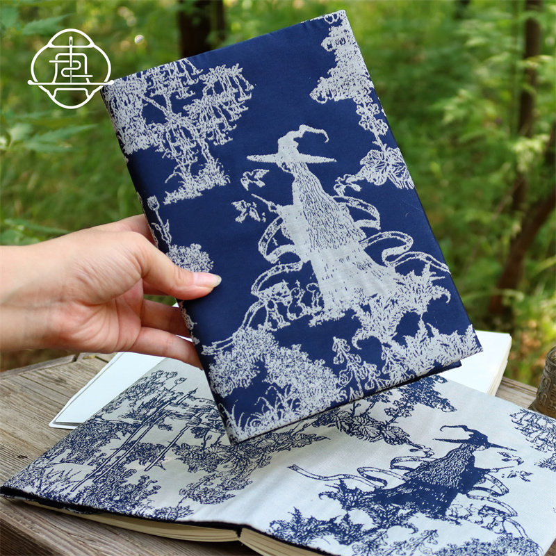 真我 森林女巫 复古魔法ins手账本手帐手工布书衣日记笔记本a5a6,淘宝优惠券,粉丝福利购,淘宝优惠卷