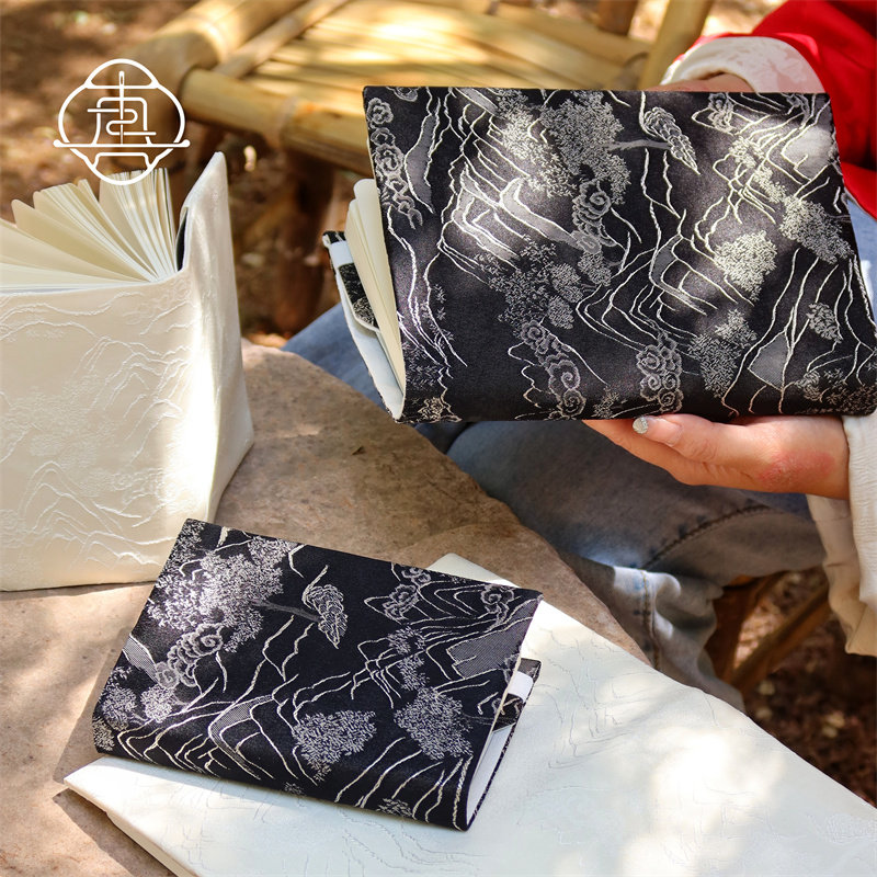 真我 云山 国风手工书衣A5A6手账本手帐布记事本笔记本日记本,淘宝优惠券,粉丝福利购,淘宝优惠卷