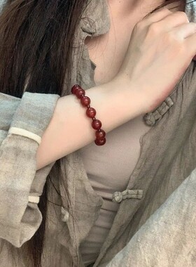 手链 千般愿 新中式红玛N手串温柔显白国风串珠手链女