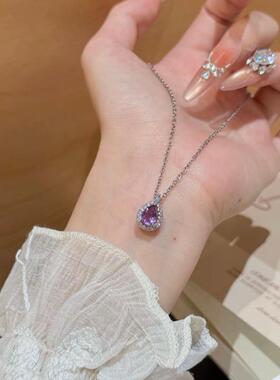 链子925银 世界之外周边夏萧因项链矢志不渝的爱二次元饰品心上月