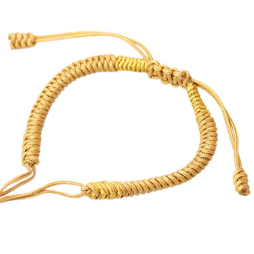 拼色金刚结金线半成品手绳可穿3D硬金转运珠平安扣无需自编手链绳 - 图3