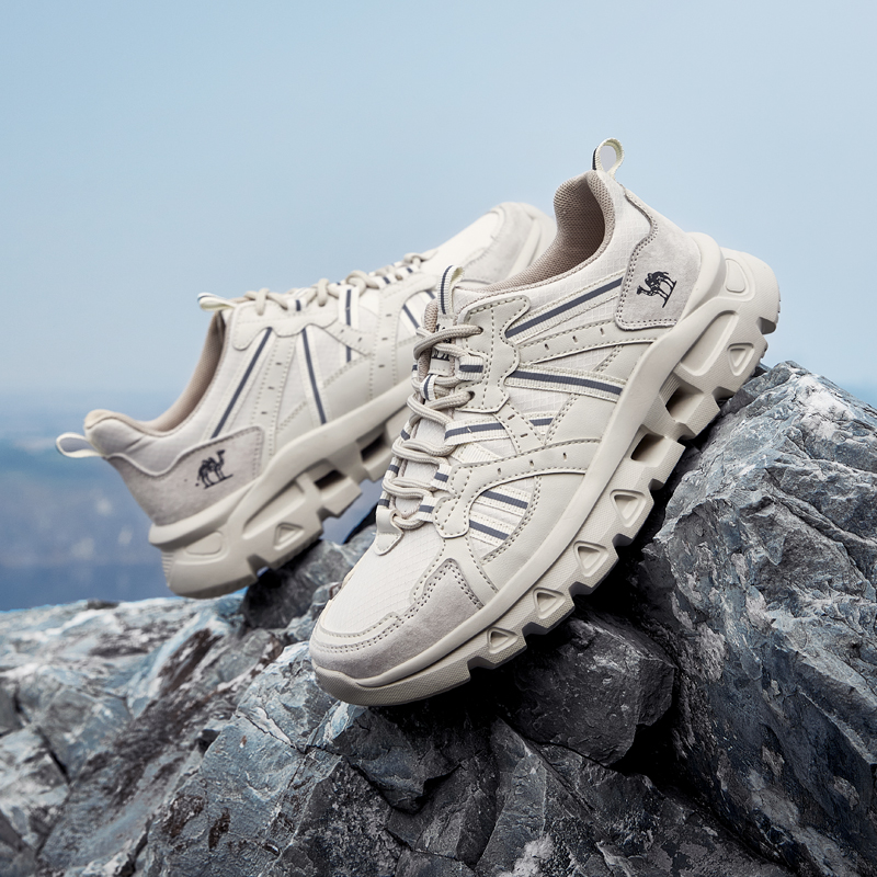 骆驼男鞋2024春季新款缓震透气休闲鞋溯溪厚底户外登山徒步鞋男 - 图2