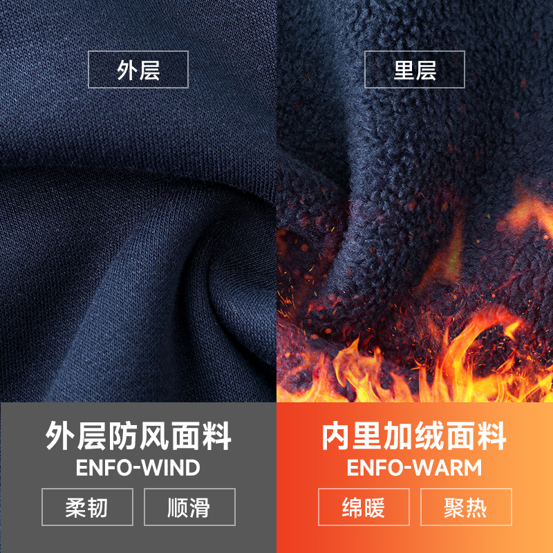 骆驼狂热运动加绒长裤男2024秋冬季保暖长裤宽松休闲直筒卫裤女款