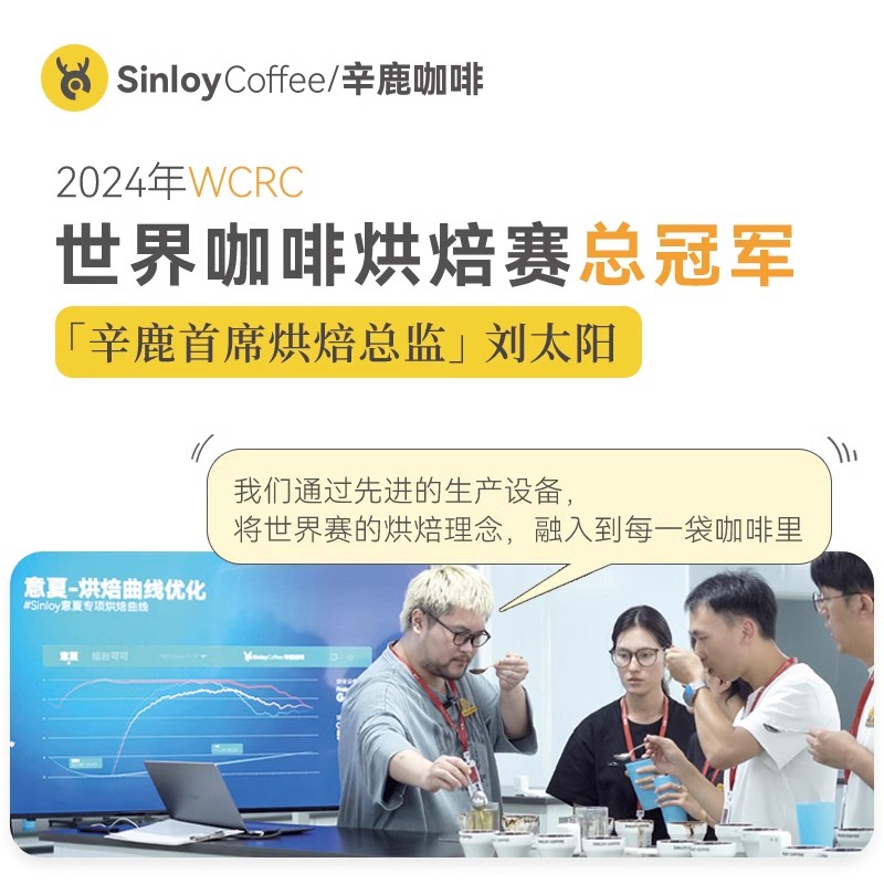 Sinloy/辛鹿 大满贯MINI 意式拼配咖啡豆 新鲜烘焙 500g - 图0