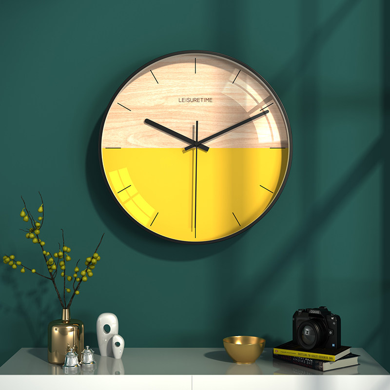 客厅家用挂式轻奢现代简约挂墙挂钟 纪恒暄挂钟