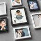 Photo Wall Decoration Photo Photo Living Room Background Wall Decoration Photo Frame Hanging Wall Album Wall Creative Combination