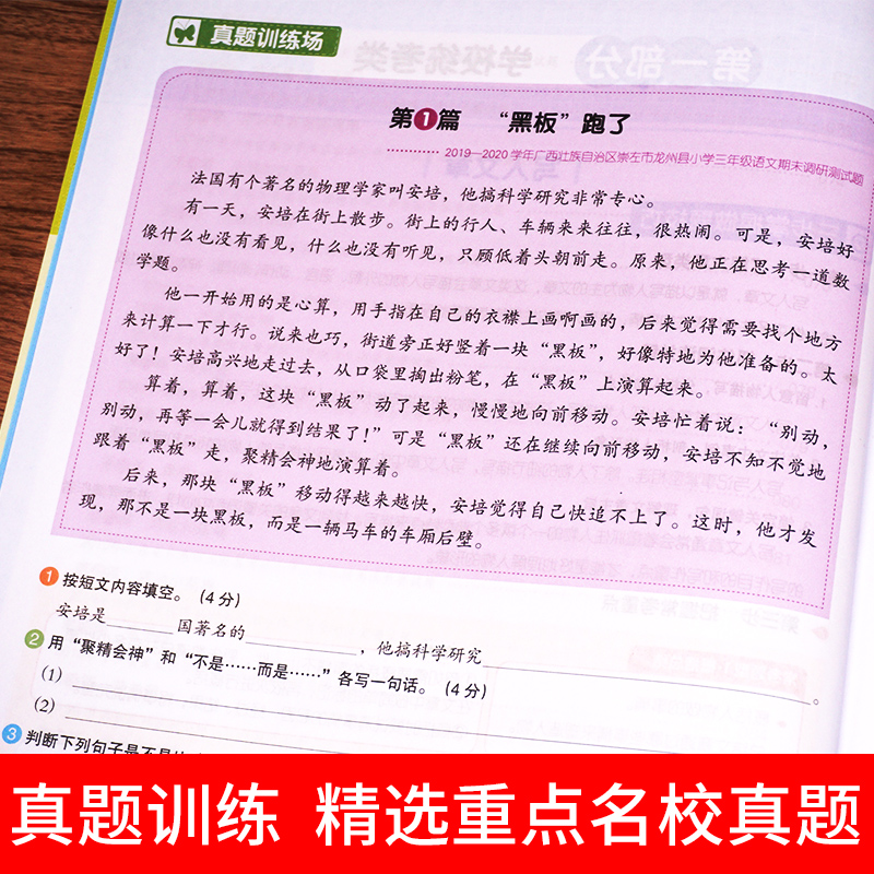 新版小学生语文阅读真题80篇三年级 彩绘版 - 图2