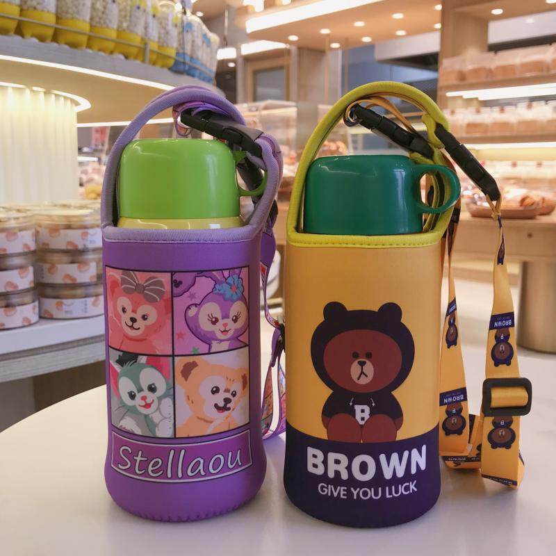 虎牌tiger600ML儿童保温杯套手拎斜跨保护袋子吸管杯水壶套防摔套,淘宝优惠券,粉丝福利购,淘宝优惠卷