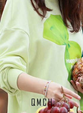 红樱桃新款手串彩色水晶高级