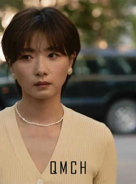 轻奢高级玫瑰故事米粒白色项链