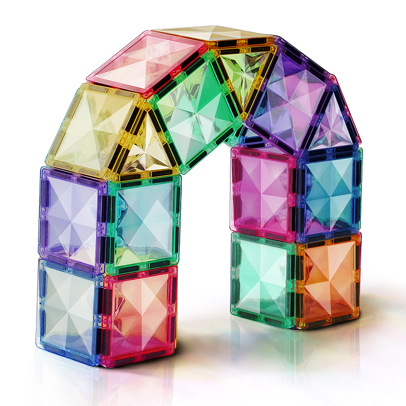 彩窗磁力片钻面儿童益智玩具拼装轨道管积木男女孩强磁吸铁石拼图,淘宝优惠券,粉丝福利购,淘宝优惠卷