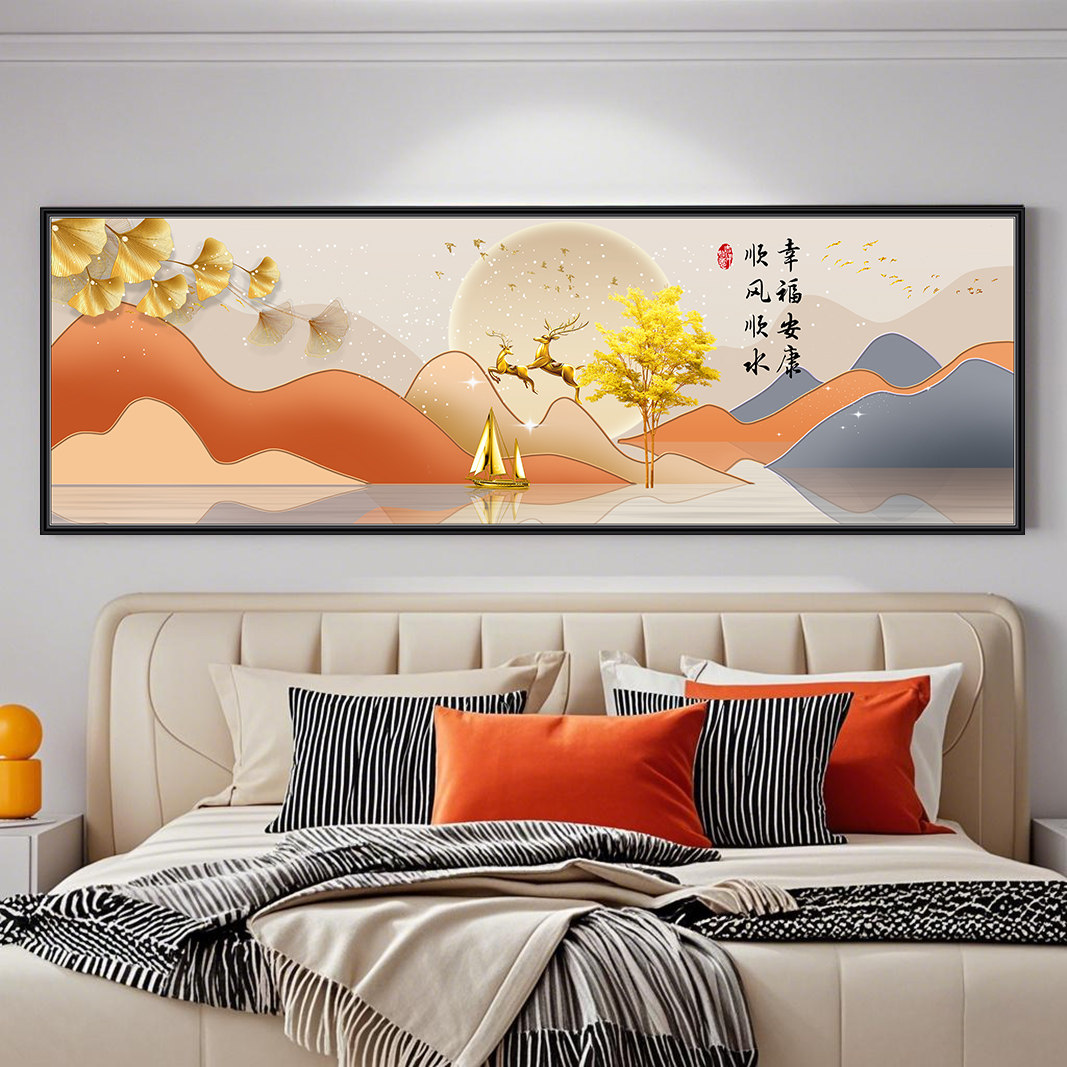 3d现代装饰画卧室床头画沙发客厅背景墙贴画餐厅茶室酒店自粘壁画,淘宝优惠券,粉丝福利购,淘宝优惠卷