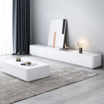 Modern minimalist TV cabinet Tea Table Combinations Home small family Type solid wood minimalist Nordic style Integral Cupboard