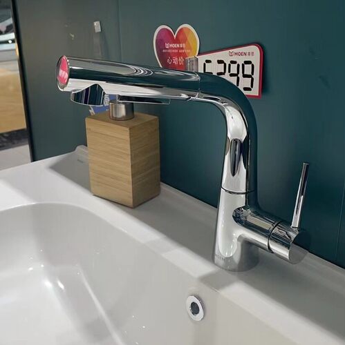摩恩抽拉水龙头冷热卫生间洗脸盆浴室柜龙头GN89125 89126 - 图0