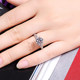 Moissanite diamond carat wedding ring PT0 with certificate