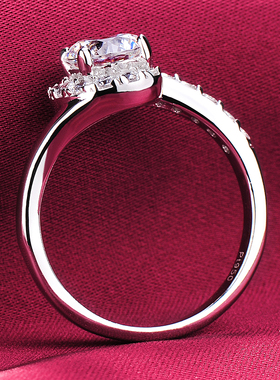 美国正品戒指仿真钻石珠宝带证书