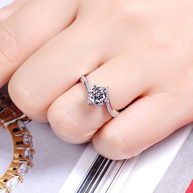 Imported jewelry diamond ring with certificate