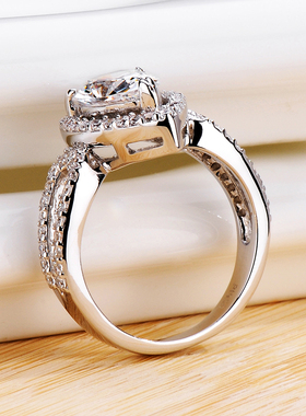 印950水滴心型钻戒女时尚原创