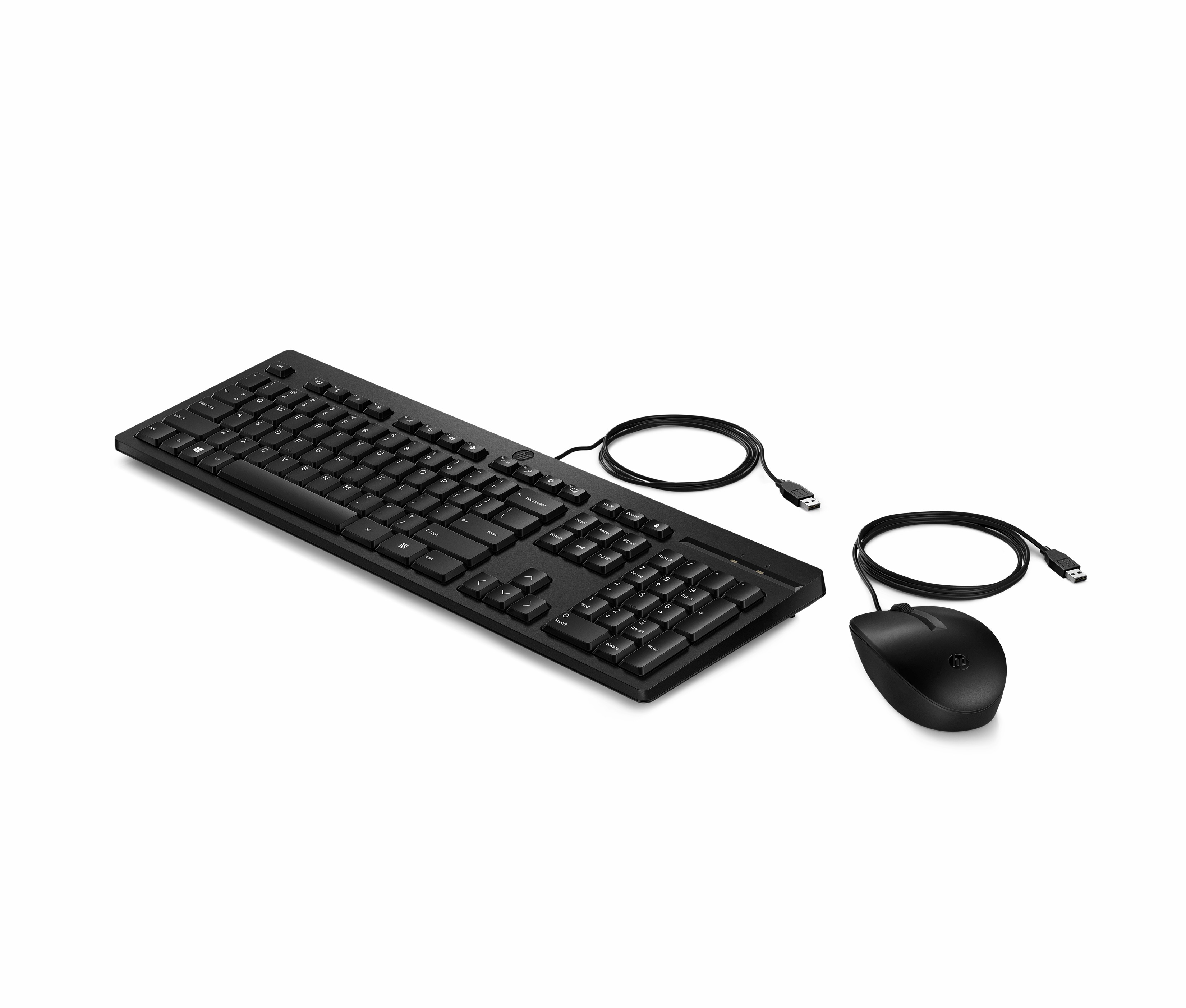 HP/惠普225有线键盘鼠标套装USB电脑台式家用办公商务打游戏电竞
