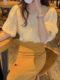 ເສື້ອຢືດ chiffon sleeve pleated ພາສາຝຣັ່ງສໍາລັບແມ່ຍິງ 2026