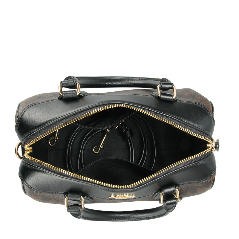 coach女士小号单肩斜挎手提桶包 百恩海外女士包袋