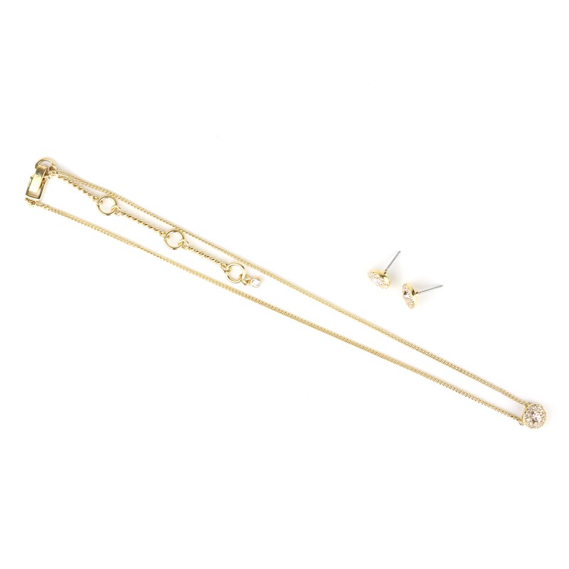 givenchy /纪梵希女士碎钻耳钉 百恩海外项链