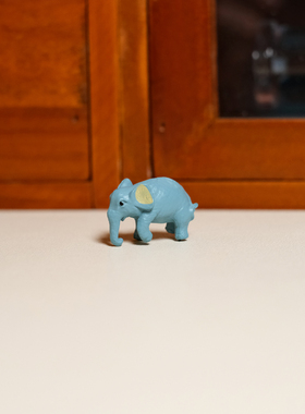 迷你大象微缩景观模型