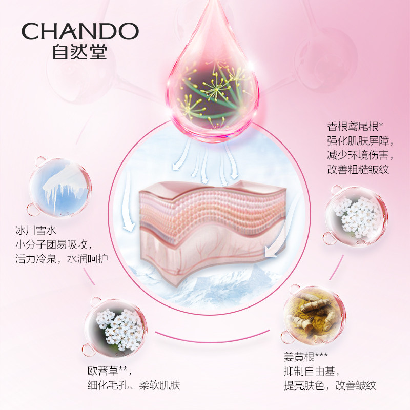 自然堂弹嫩抗皱淡化细纹补水精华液 硕齐化妆品液态精华