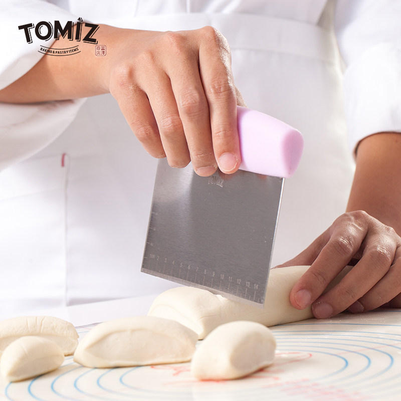 TOMIZ富泽商店烘焙器具多功能切面刀不锈钢面粉刮刀面粉刀切面刀_虎窝淘