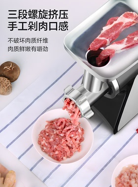 荣事达台式电动绞肉机灌肠机肉馅