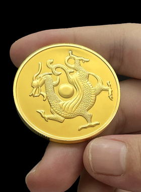 神话纪念章镀金中国风四大神兽