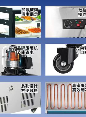 炸串串烧烤冷藏三轮车摆摊展示柜