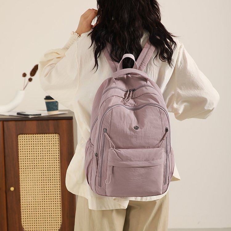 百搭轻便尼龙布防水女士妈妈通勤旅行双肩包大容量学生上课背包女,淘宝优惠券,粉丝福利购,淘宝优惠卷