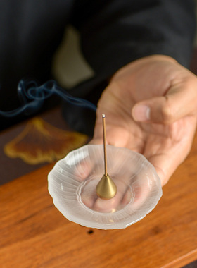 禾风香堂手工黄铜多用多孔香插