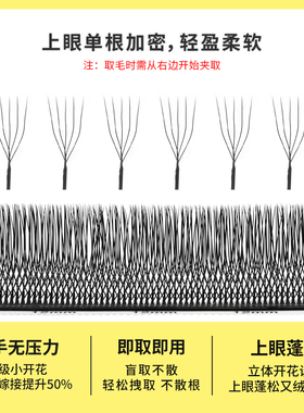 假睫毛自然卷翘不散根