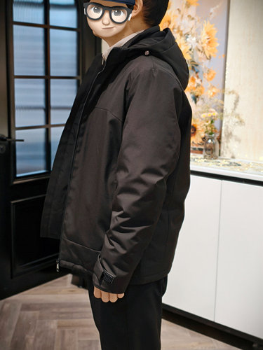 柏/玛85%鸭绒男士连帽羽绒服 高品质大朵鸭绒充绒量高连帽设计 - 图1