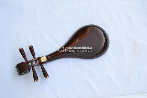 饶阳北方民族乐器厂直销 高级骨花柳琴牡丹头花柳琴送柳琴包包邮 - 图3