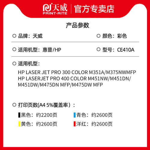 hp305a适用惠普CE410A-CE413A硒鼓m451dn cp2025 cm2320 hp304a HP300 cc530a cf380a 2320佳能CRG318 CRG418 - 图2