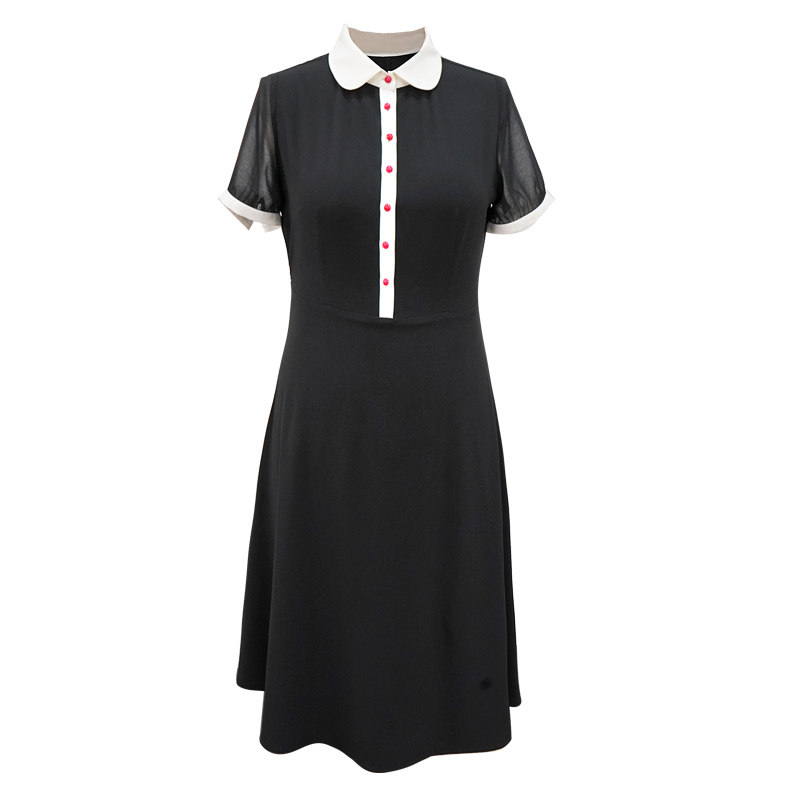 爱朴2020名媛气质胖mm连衣裙 爱朴女装大码女装