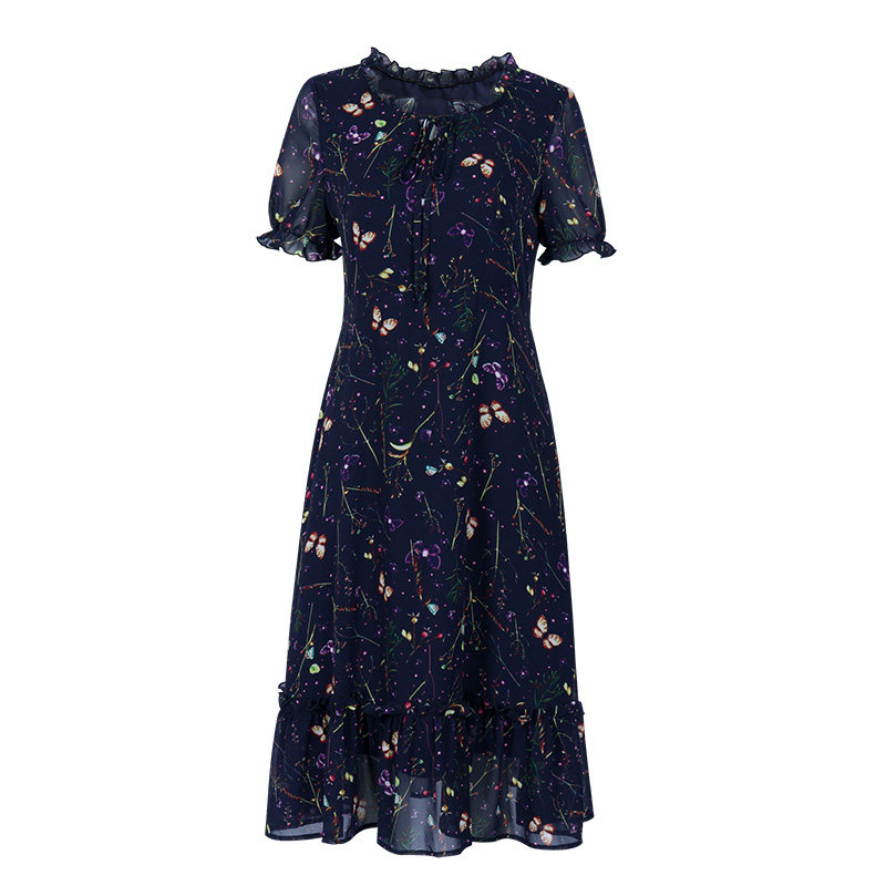 爱朴胖mm碎花大码女装洋气减龄显瘦 爱朴女装大码女装