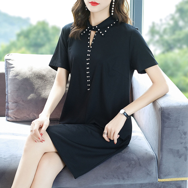 爱朴高端大码女装宽松胖mm连衣裙 爱朴女装大码女装