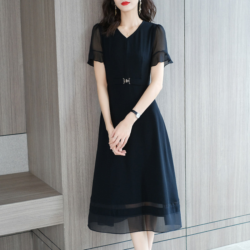 爱朴高端大码女装mm雪纺遮肚 爱朴女装大码女装