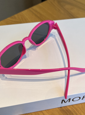 猫眼形状遮阳简约猫眼太阳镜男女通用白色镜框高级感墨镜复古茶